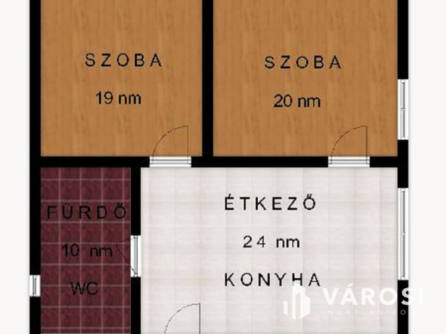 Ide bőröndel lehet költözni, berendezett.