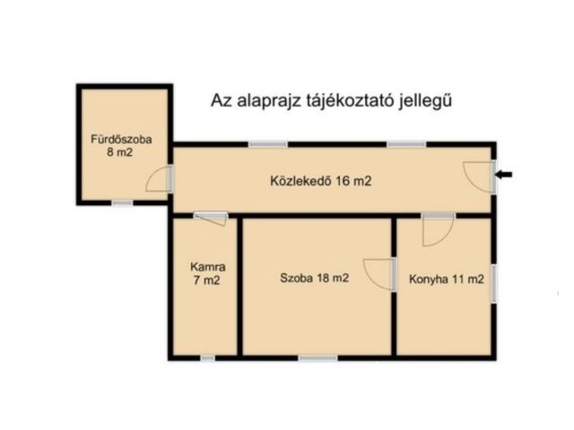 Falu szélén takaros házikó