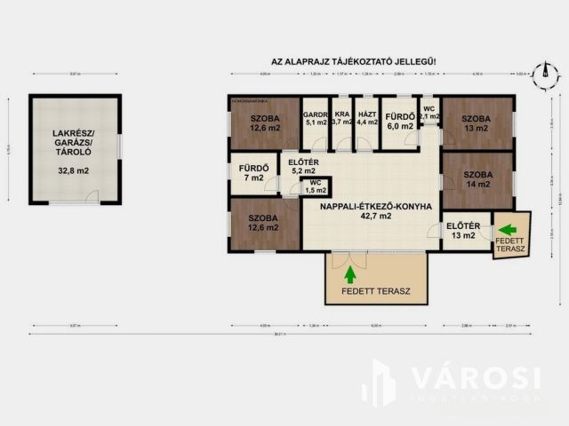 Nappali, 4 szoba, 2 fürdő,nyári lak, medence!