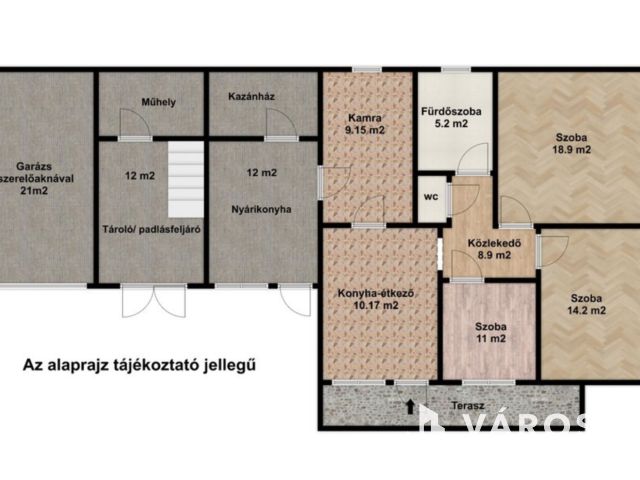 Tégla falazatú, 3 szobás családi ház Jamina elején