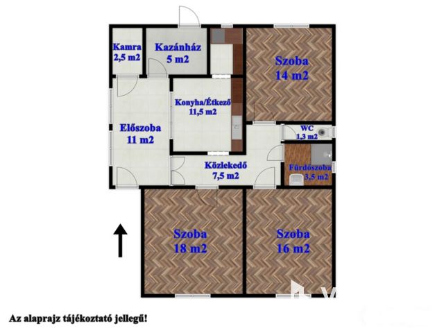 Jó állapotú 3 szobás családi ház Dobozon