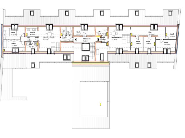 Harmadik emeleti újépítésű lakás,Hagymatikumtól 30 méterre 1