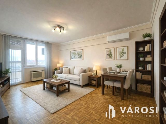 Belvárosi, 2 szobás, erkélyes, tégla lakás, Orosházán