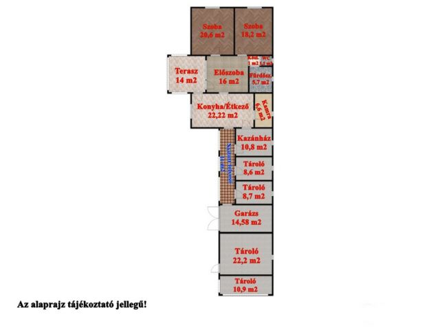 2 szobás családi ház Doboz központjában