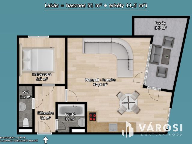 Nagy erkélyes, okosotthon a 13. kerületben